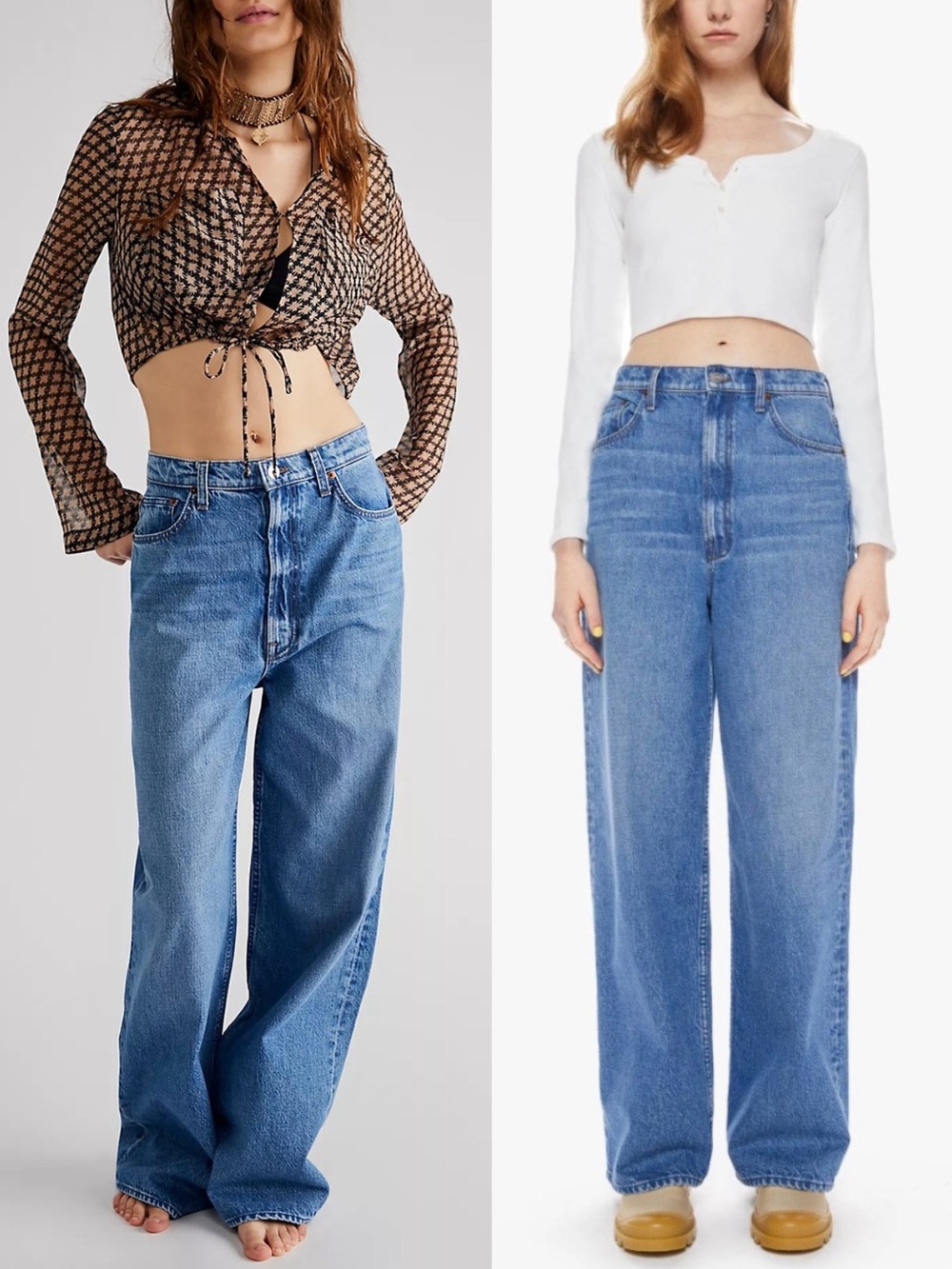 MOTHER SNACKS The Yummy Puddle Jeans Delicious Memories 28 Campus Scandi Girl